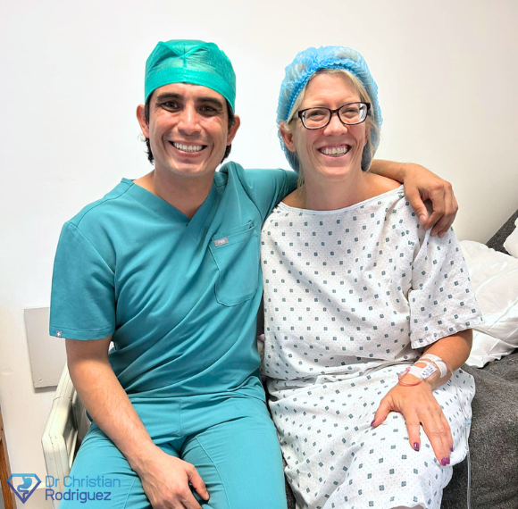 Laura M with Dr. Christian Rodriguez Lopez